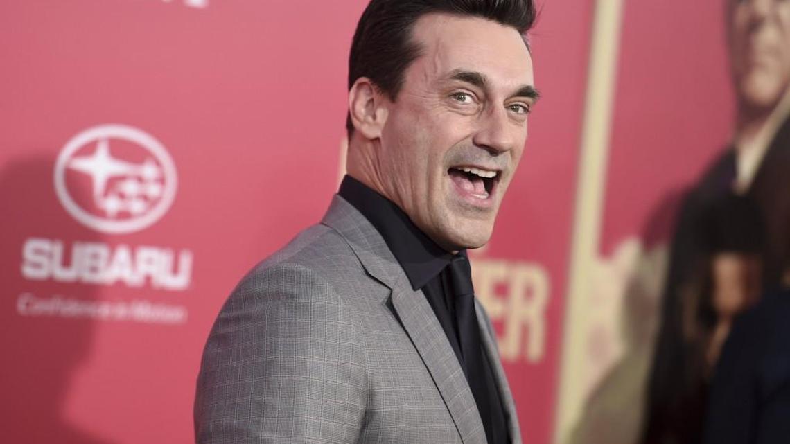 Jon Hamm stopped by Curly’s Frozen Custard in Fort Worth on Monday.