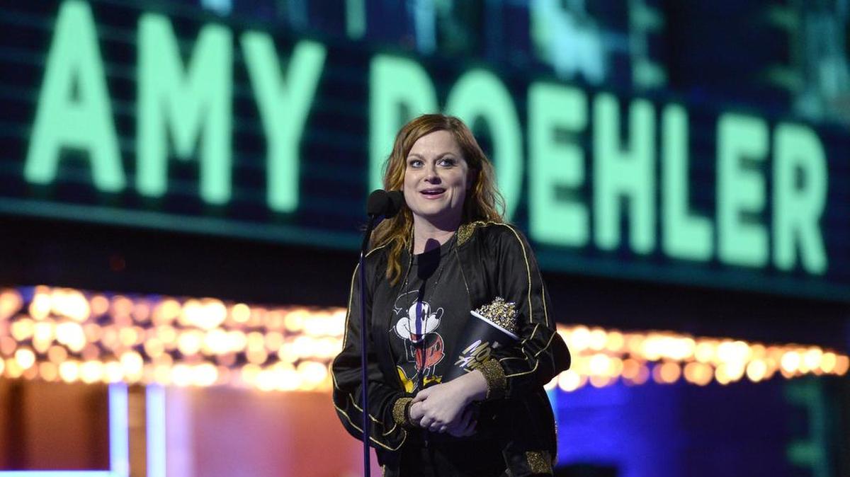 Amy Poehler accepts the award for best virtual performance for “Inside Out” at the MTV Movie Awards in 2016. She is starting a new reality show with the Queer Eye creators in Kansas City, and you can apply to be on it.
