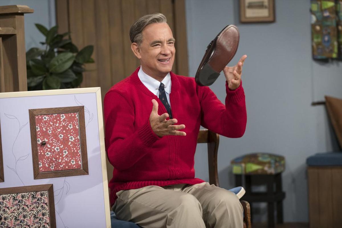 Tom Hanks stars as children’s TV show host Mister Rogers in “A Beautiful Day in the Neighborhood.”