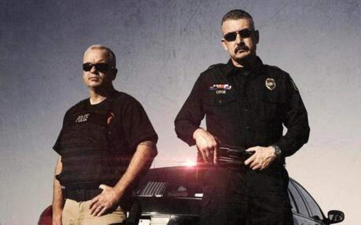 
Brothers Steve (left) and Mike Cook represent law and order in WGN America’s reality series “Outlaw Country.” Mike Cook is police chief of Buckner. 
