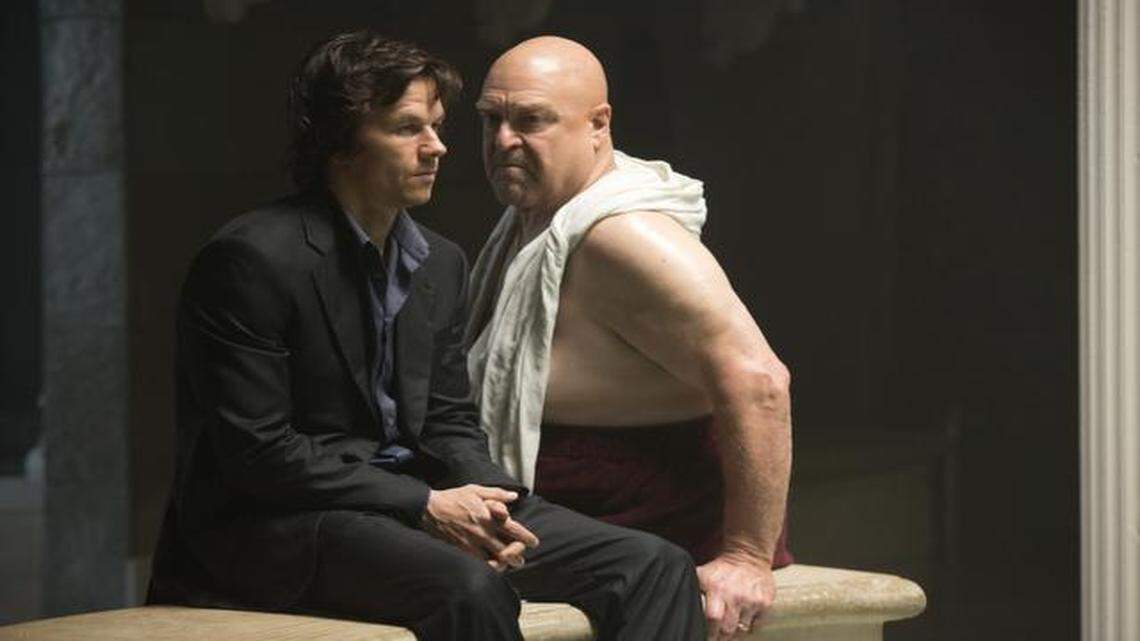 
Jim (Mark Wahlberg) asks a loan shark (John Goodman) to help him pay off debts to some more, er, demanding creditors.
