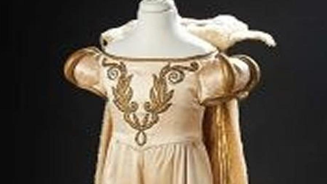 The dress Shirley Temple wore in “The Little Princess” has disappeared after being lost in shipment and then sold at a Kansas City unclaimed package auction.