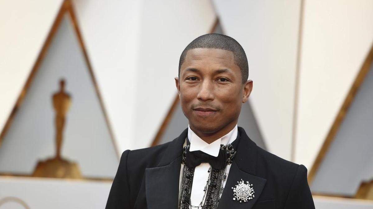 Pharrell Williams arrives at the Oscars on Sunday, Feb. 26, 2017, at the Dolby Theatre in Los Angeles. (Photo by Jordan Strauss/Invision/AP)