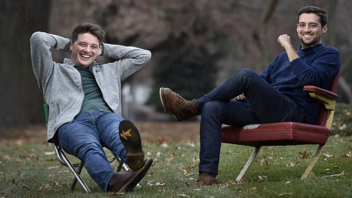 Jordan (left) and Justin Shipley are the co-creators of the new TBS show “Wrecked,” a comedic parody of ABC megahit “Lost.” The brothers are Blue Valley Northwest alums currently living in Los Angeles.