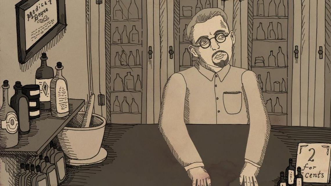 Dr. John R. Brinkley of Milford, Kan., claimed he could cure impotence with his “goat-gland” therapy. His rise to wealth and prominence and subsequent fall from grace is the subject of “Nuts!” It’s an animated documentary.