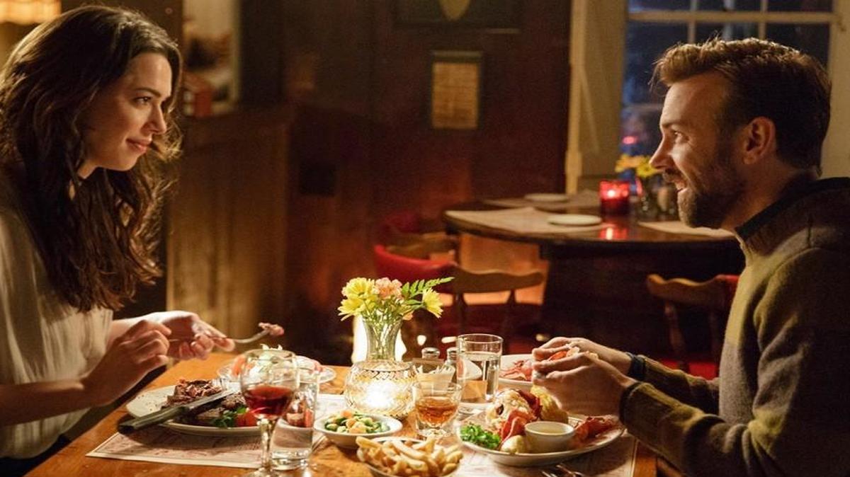 A widow (Rebecca Hall) and professor (Jason Sudeikis) are both interested in writing a book about her late folk singer husband.