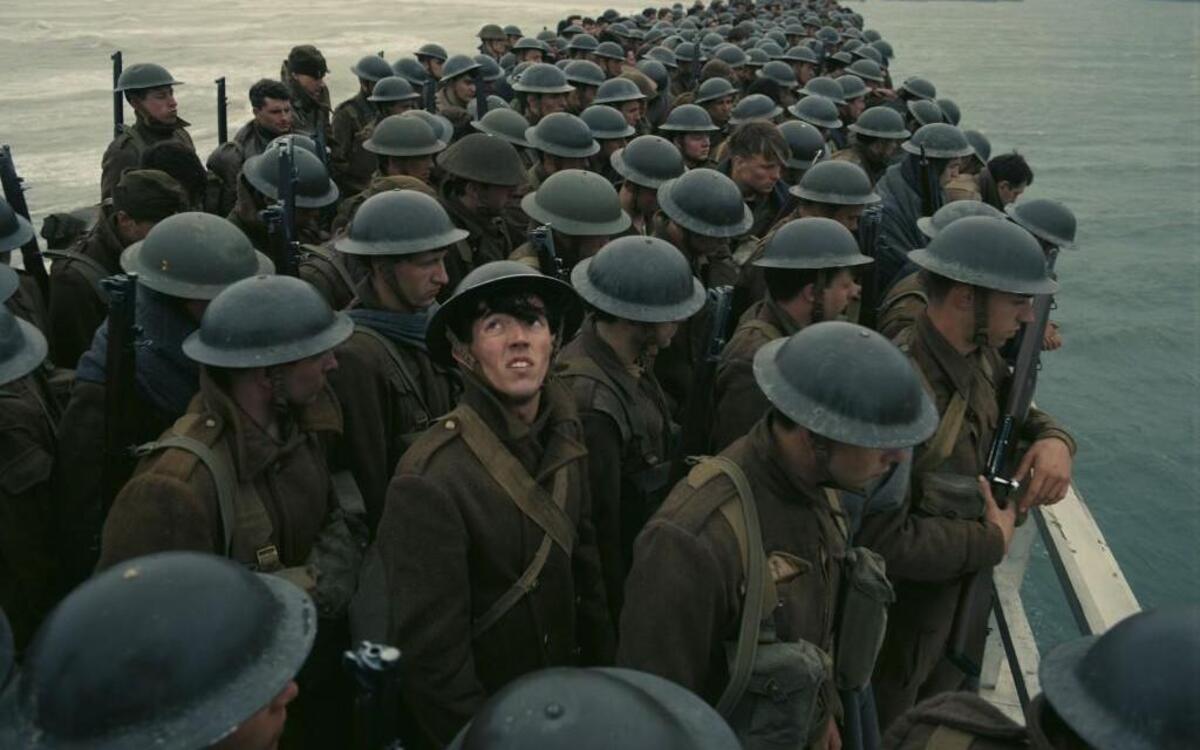 The Germans make war hell for the Allies in “Dunkirk.”