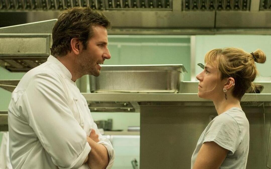 Bradley Cooper plays a chef who tries to overcome his wild past, with the help of Sienna Miller.