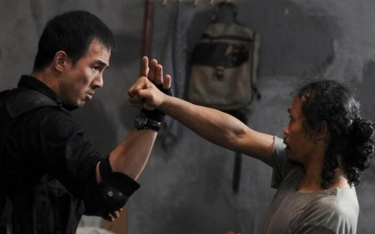 In 2012’s “The Raid: Redemption,” Jaka (Joe Taslim, a former Judo champ) takes on henchman Mad Dog (Yayan Ruhian).