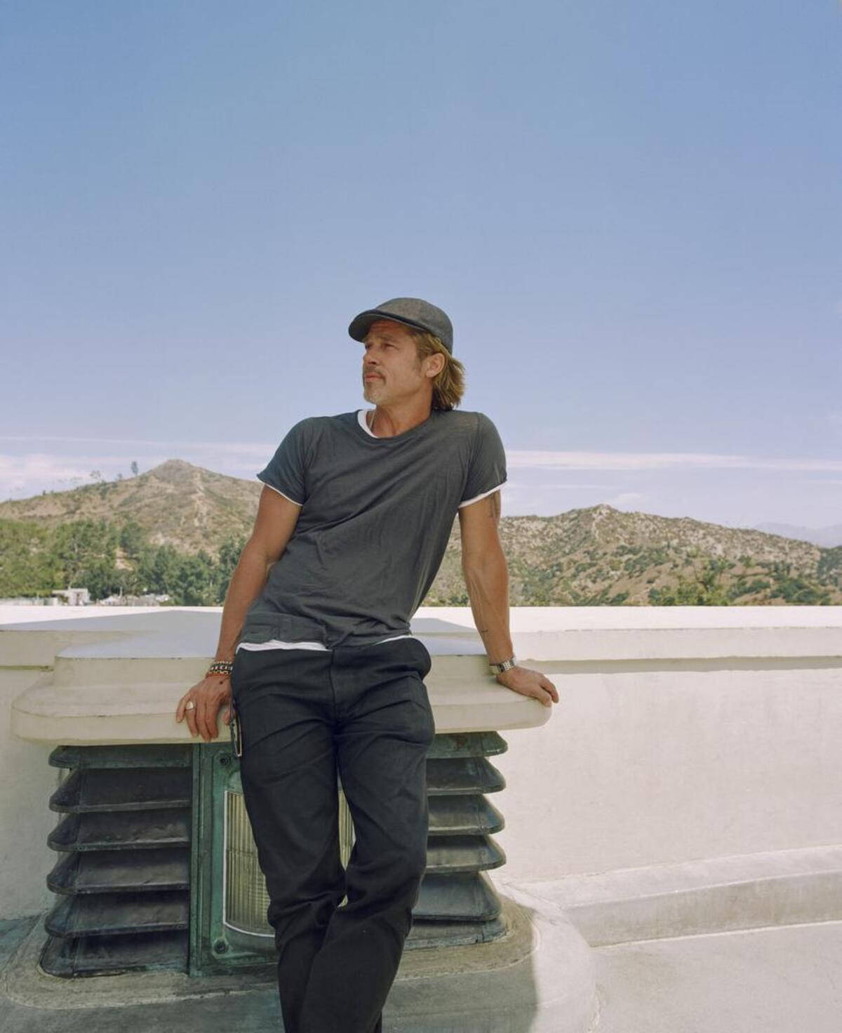 Brad Pitt visited the Griffith Observatory in Los Angeles in August. He stars in the astronaut drama “Ad Astra,” opening Sept. 20.