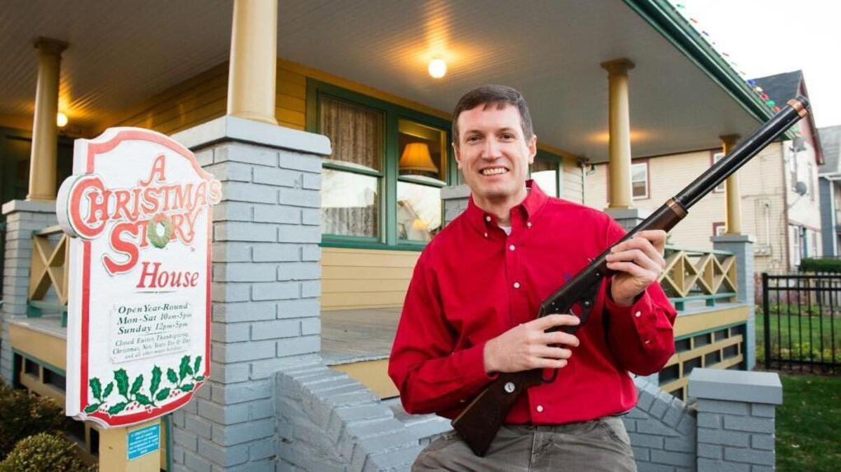 Brian Jones cradles his $10,000 ‘A Christmas Story’ Red Ryder BB gun