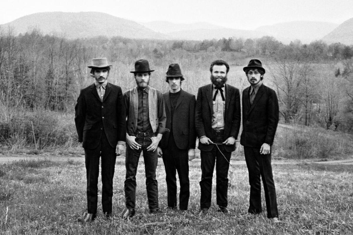 The Band in 1969, from left: Rick Danko, Levon Helm, Richard Manuel, Garth Hudson and Robbie Robertson, from the documentary “Once Were Brothers: Robbie Robertson and the Band.”