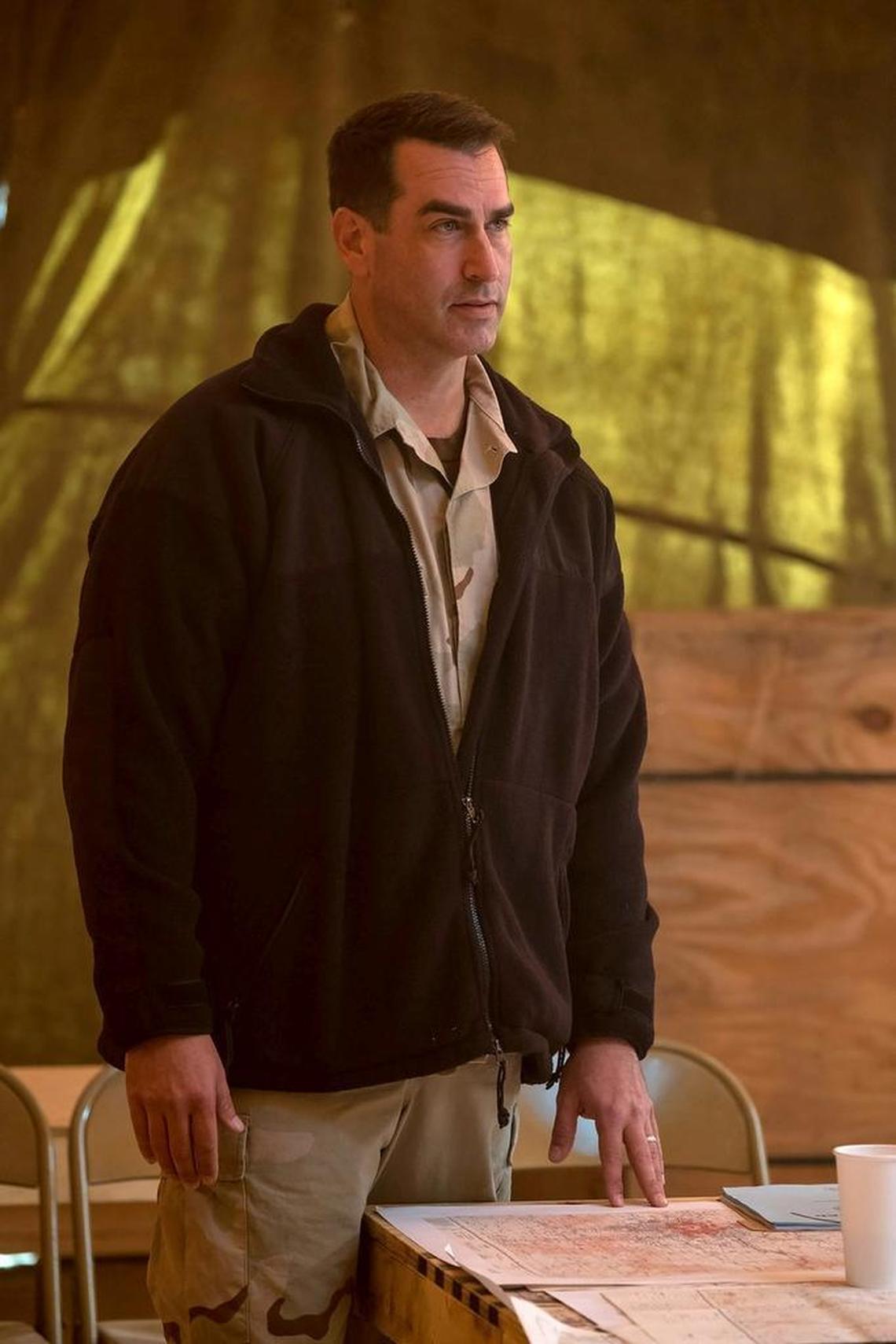 Marine Corps veteran Rob Riggle was among the initial troops deployed to Afghanistan and in “12 Strong” plays Col. Max Bowers — his commanding officer during the operation.