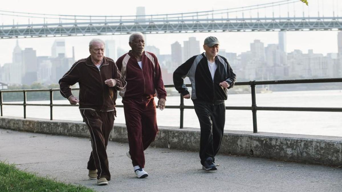 Three old friends (from left, Michael Caine, Morgan Freeman and Alan Arkin) plot revenge against the bank that is taking their pensions away.