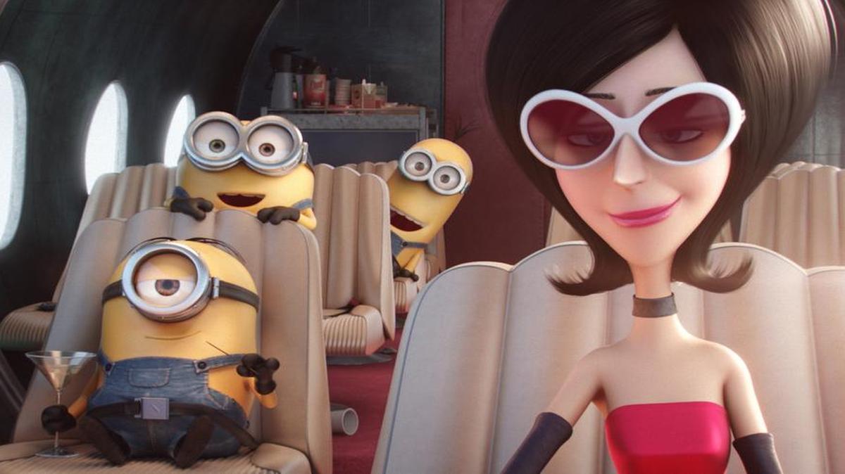 
Meet the new boss: Scarlett Overkill (voiced by Sandra Bullock) enlists the Minions for her plot to take the British throne.
