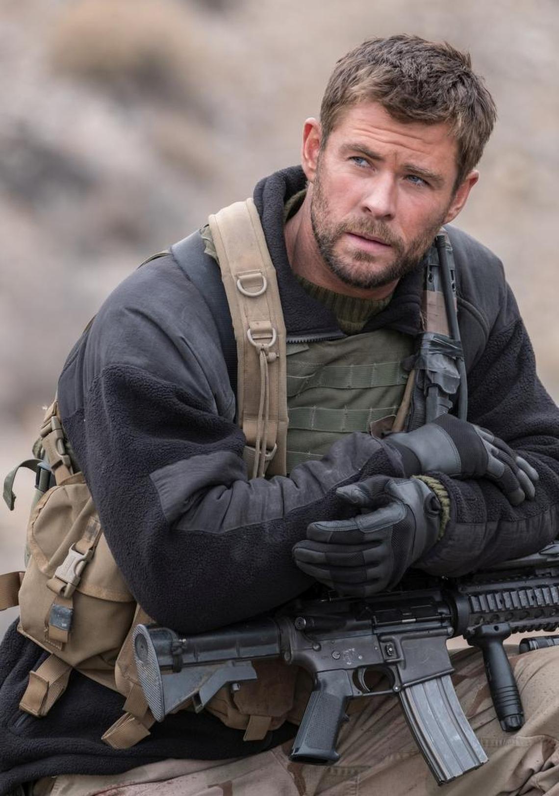 Chris Hemsworth stars in “12 Strong” as a character based on Kansan Mark Nutsch, a veteran Green Beret officer who led the first special forces team into Afghanistan.