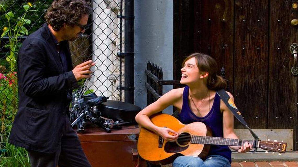 Mark Ruffalo plays a cynical music executive looking for music with meaning when he stumbles across a singer portrayed by Keira Knightley in “Begin Again,” opening Wednesday in Kansas City.