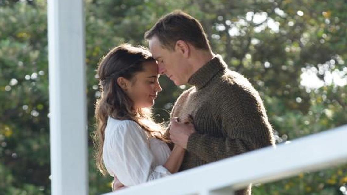 After World War I, a lonely lighthouse worker (Michael Fassbender) finds life and love again with his bride (Alicia Vikander). “The Light Between Oceans” opens Sept. 2.