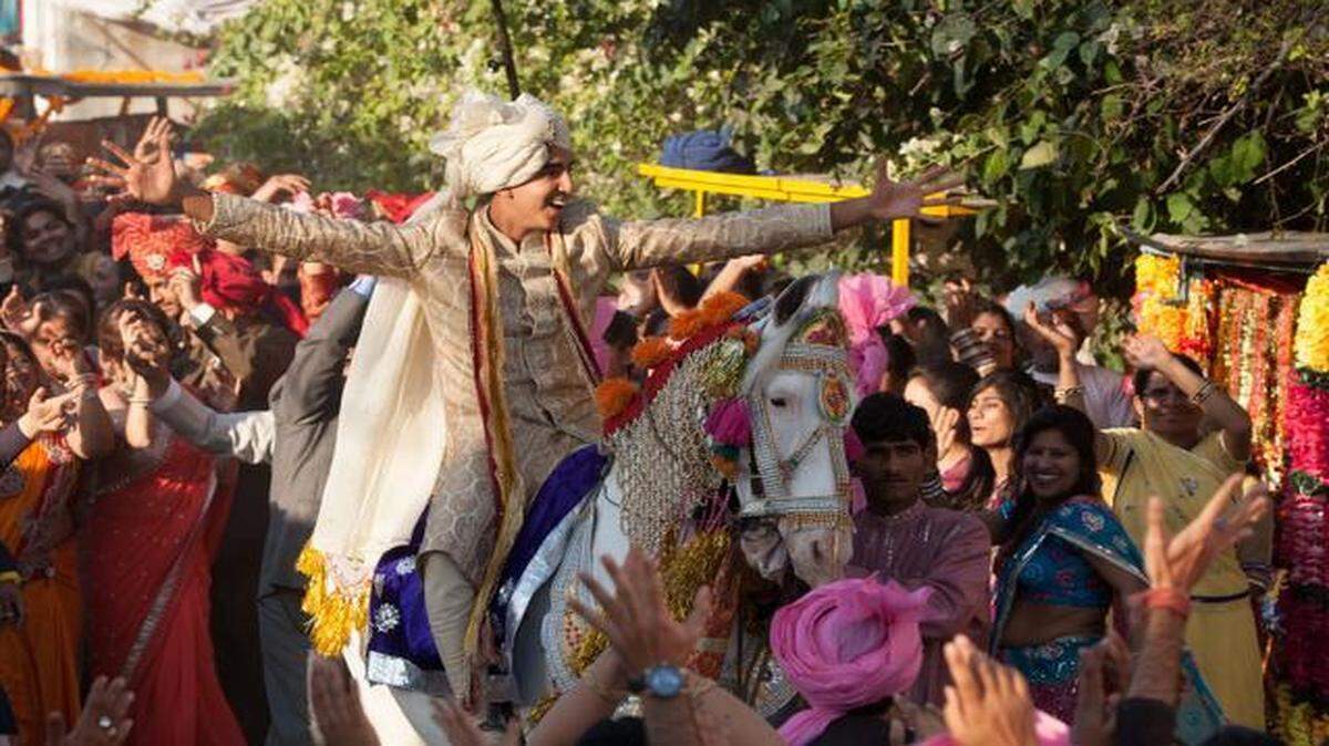 
The ambitious manager of the Marigold Hotel (Dev Patel) has plenty to celebrate.
