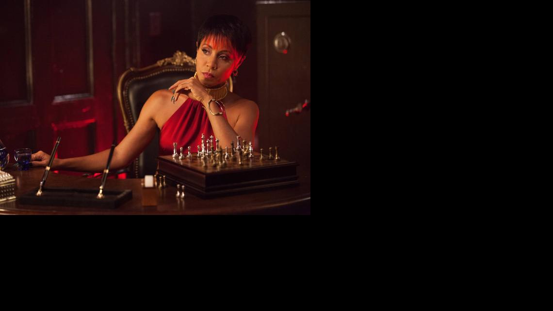 
This image released by Fox shows Jada Pinkett Smith in a scene from “Gotham,” premiering Sept. 22. 
