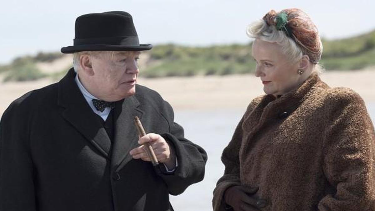 Winston Churchill (Brian Cox) tells his wife (Miranda Richardson) his worries about the Allied invasion in World War II.