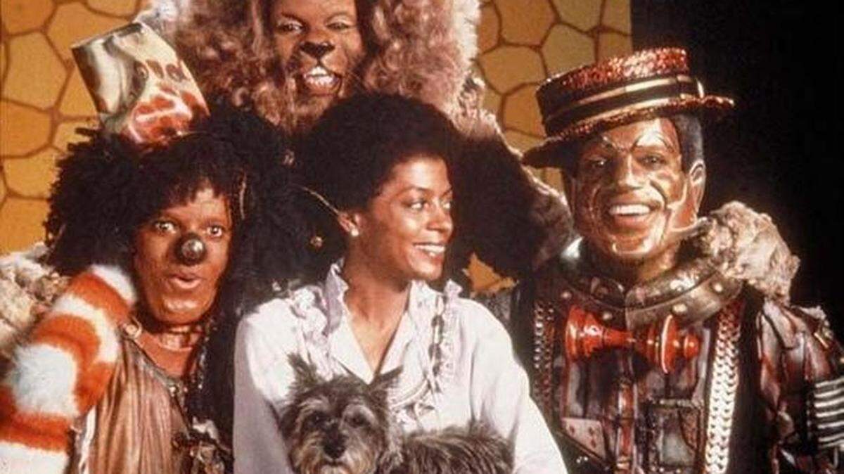“The Wiz” starred, from left: Michael Jackson as Scarecrow, Ted Ross as the Lion, Diana Ross as Dorothy and Nipsey Russell as Tinman