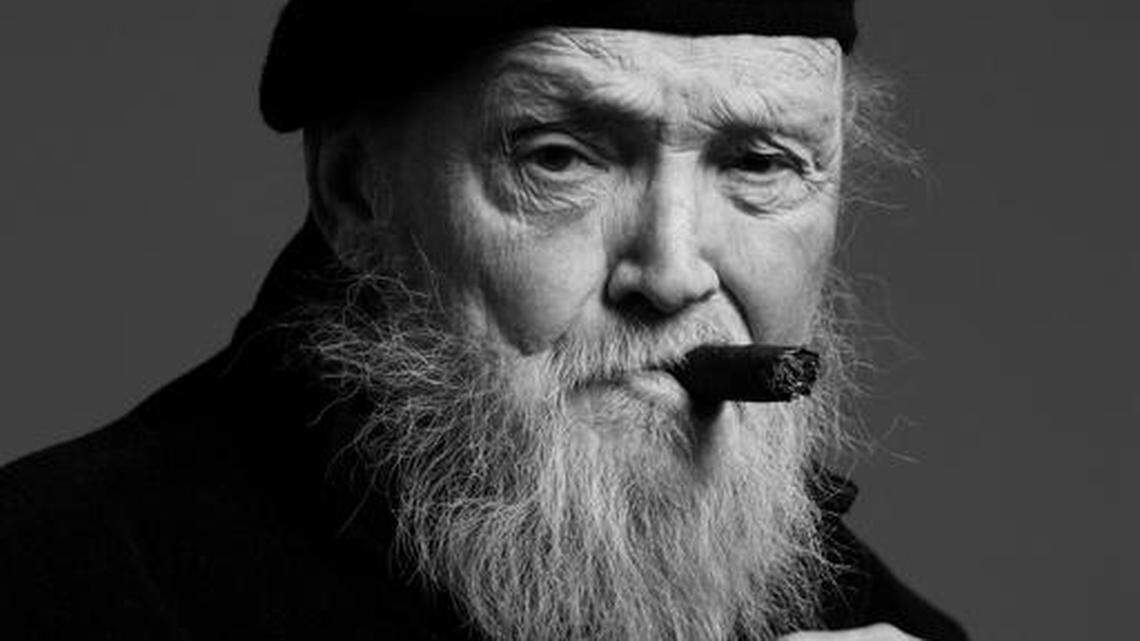 This portrait of Jim Leedy is part of KC: America’s Creative Crossroads: A National Lifestyle Campaign by the Kansas City Area Development Council, featuring “Portrait Photography by Cameron Gee” at the Leedy-Voulkos Art Center.