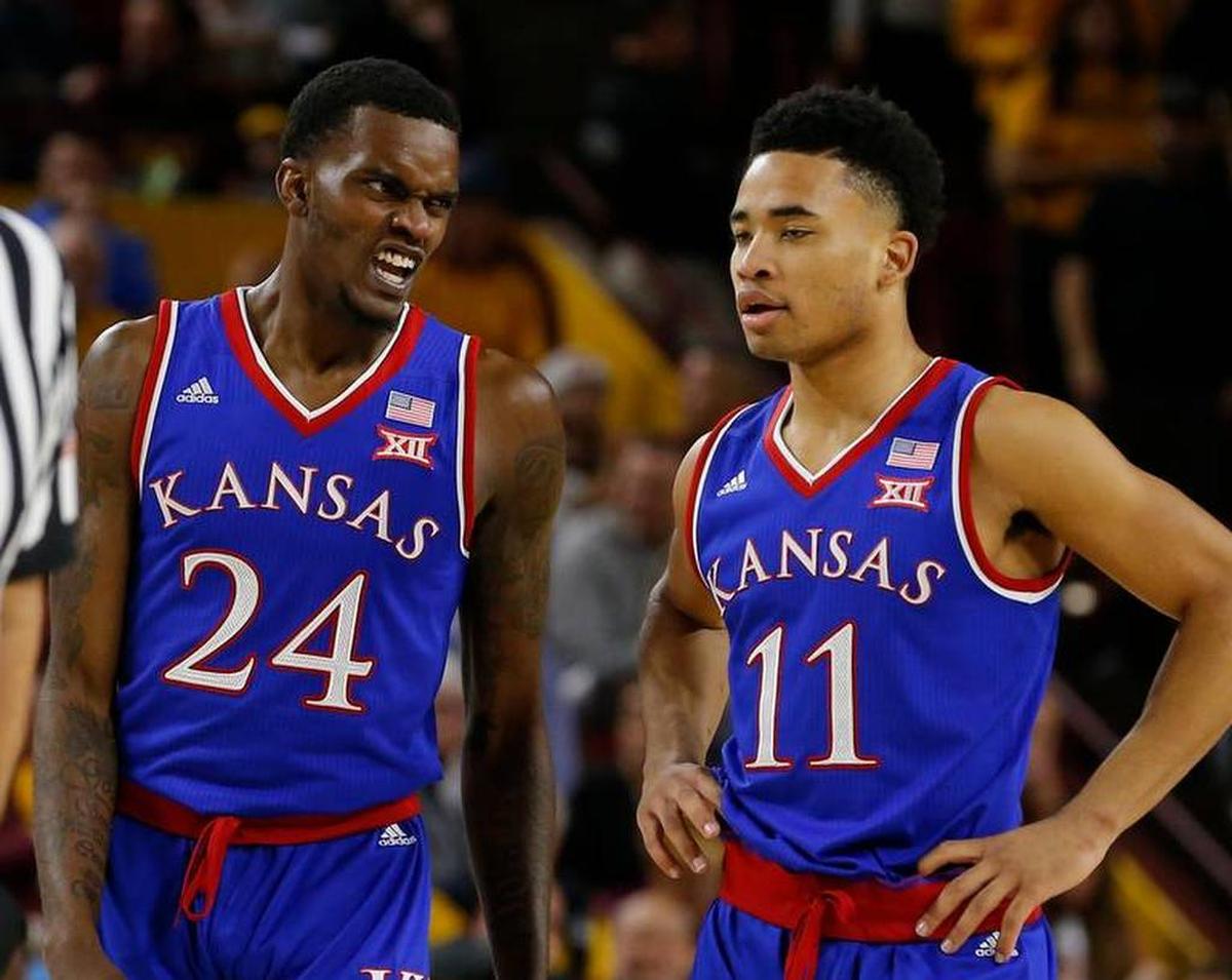 It’s a good bet Lagerald Vick (left), Devon Dotson and their KU Jayhawks teammates will be part of the NCAA Midwest Regional.