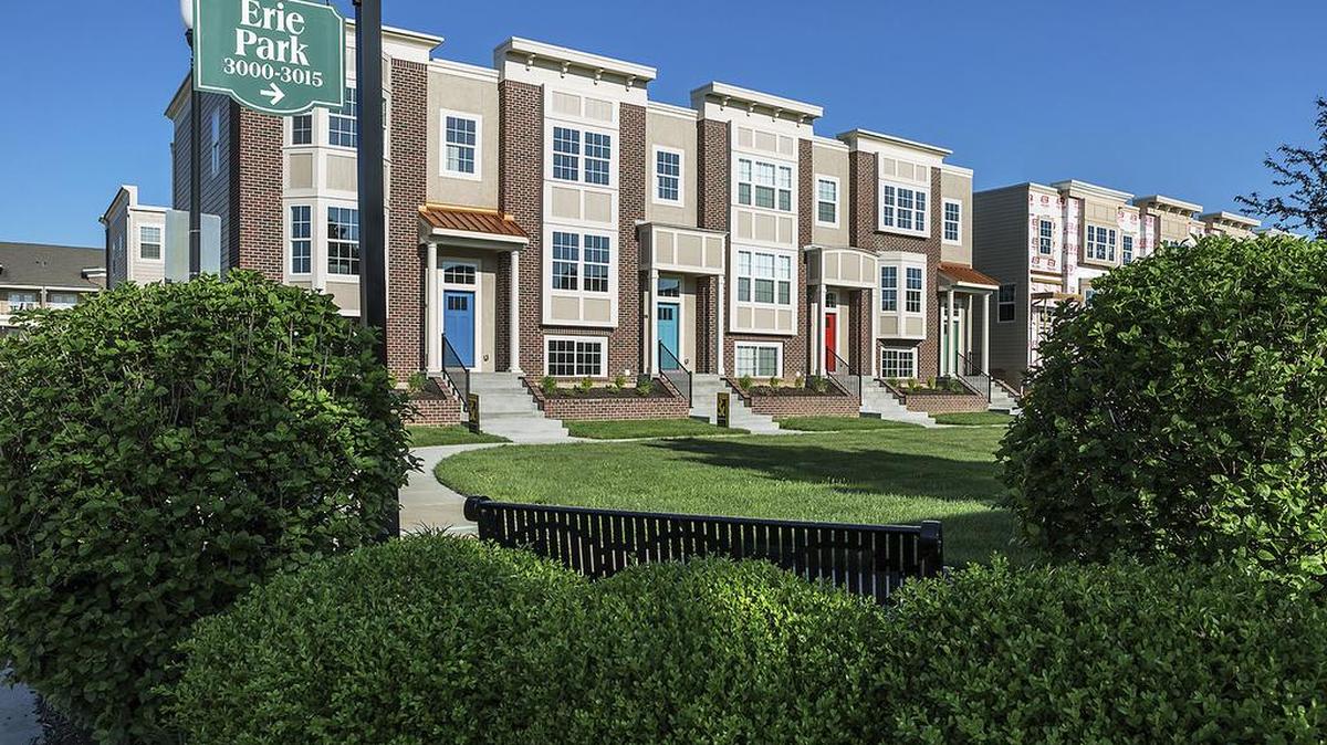 The rowhomes at Northgate Village offer the ease of maintenance-free living in a charming community packed with architectural details.