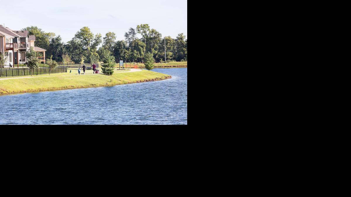 
At the center of Chapman Farms is a 30-acre stocked lake, ideal for fishing or kayaking and bordered by a one-mile fitness trail.
