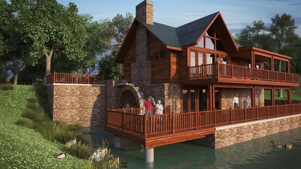 This conceptual drawing illustrates the charming clubhouse planned for Rodrock Development’s Mill at Riverstone. Not only will the clubhouse boast workout facilities, it will also have space for parties and other gatherings.
