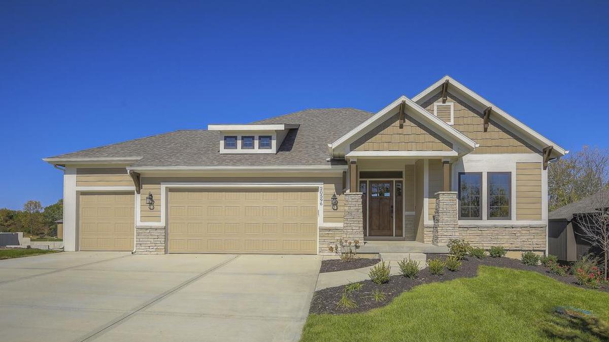 Located at 20956 W. 112th Terrace in Olathe, this lower level walkout home with a three-car garage is priced at $434,900.
