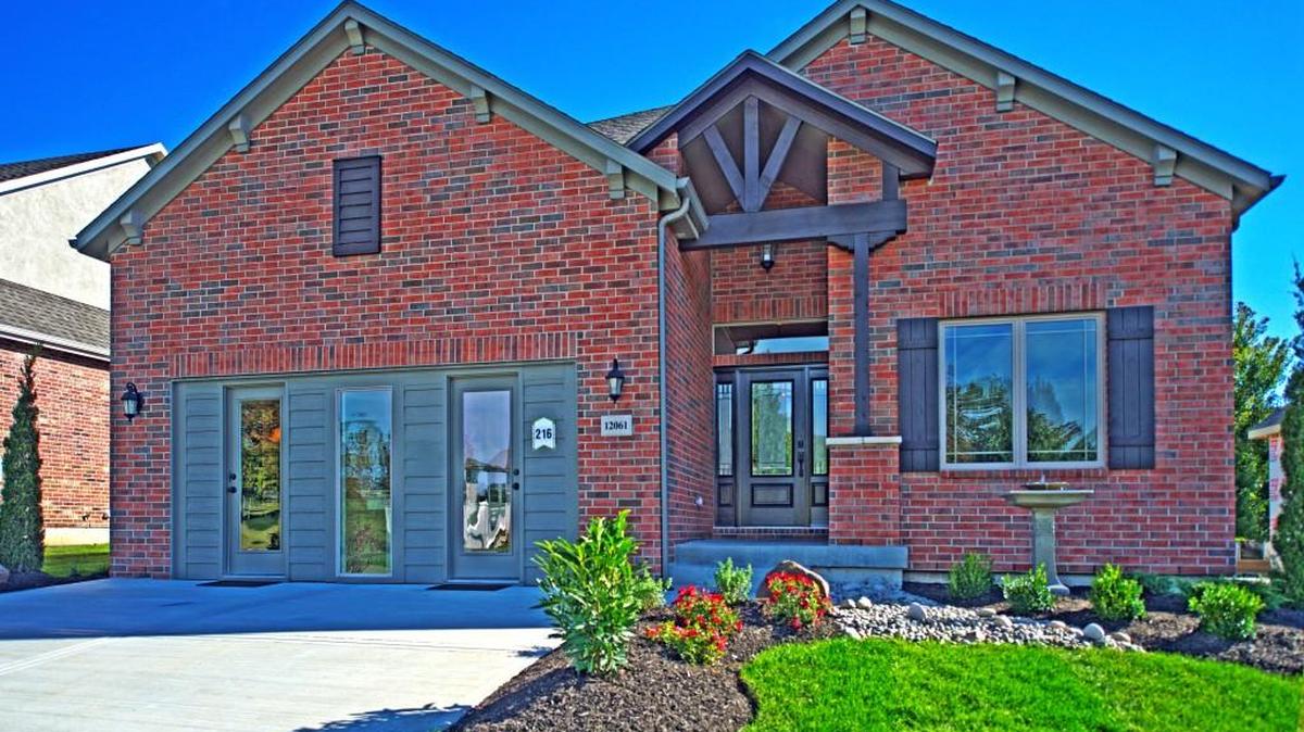 The Richmond model by Gabriel Homes is a stand-alone, reverse 1.5-story villa that boasts all-brick exteriors and, excitedly, outside maintenance is provided. The Richmond was the Pick of the Parade Grand Award Winner and won First Place for Distinctive Plan and Design at last year’s Fall Parade of Homes.