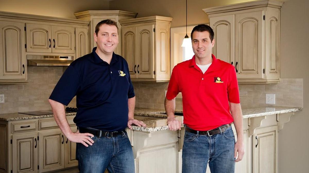Brandon Logan, left, and Brett Shelton, owners of KC Property Pros, buy homes in any condition for cash, then renovate and resell them.
