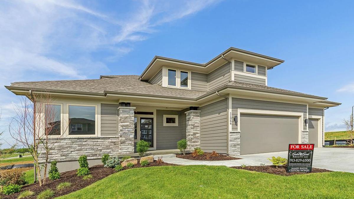 Several move-in ready homes are available throughout Cedar Creek, including this four-bedroom, 3½-bathroom home from James Engle Custom Homes. Priced at $562,170, the home is in the Valley Ridge neighborhood.