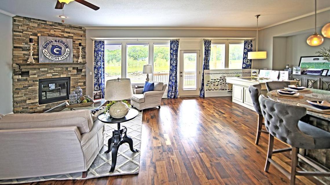 Rodrock Development’s Stonebridge Meadows has an impressive four homes on Parade, including Chris George Homes’ stylish Cypress II, with 4 bedrooms, 3 baths, and a 3-car garage. This beautiful reverse 1.5 story offers the open, light-filled first floor homebuyers love.