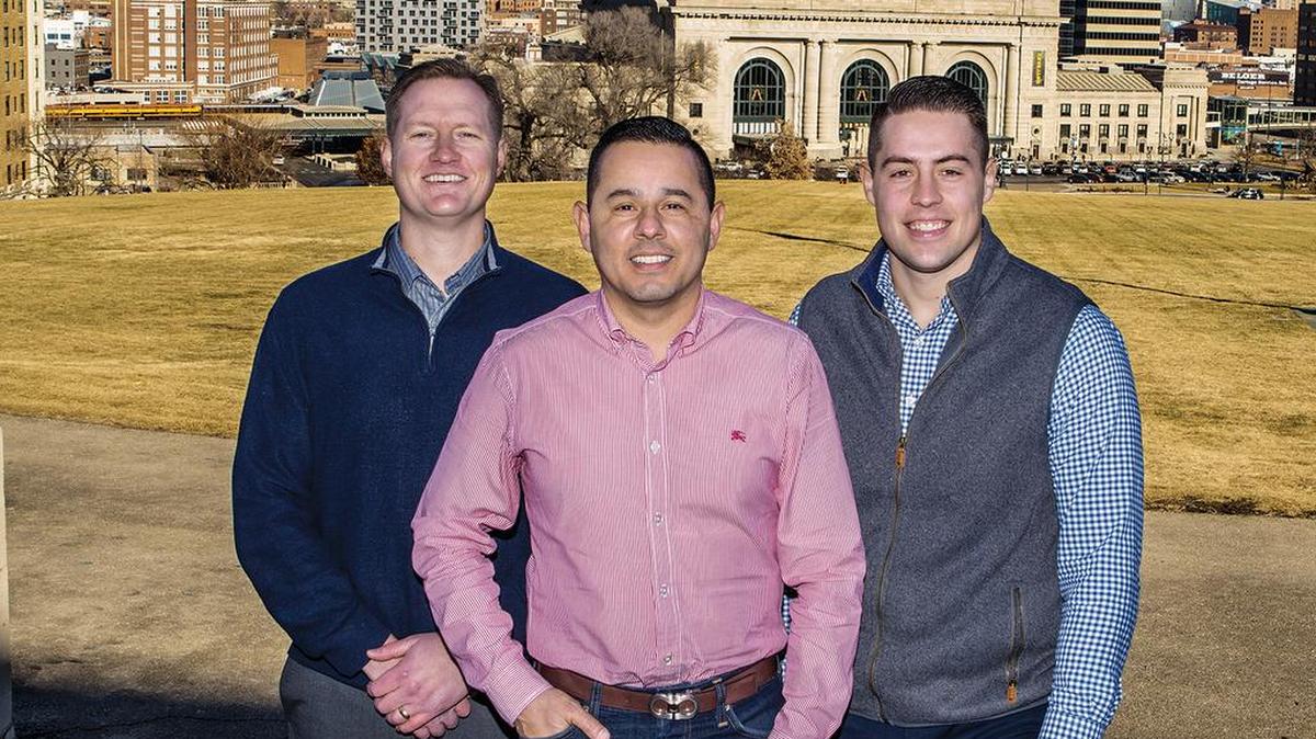 Andy Lightfoot, Nick Barela and Brooks Mosier of KC Property Group, local Kansas City direct cash house buyers.