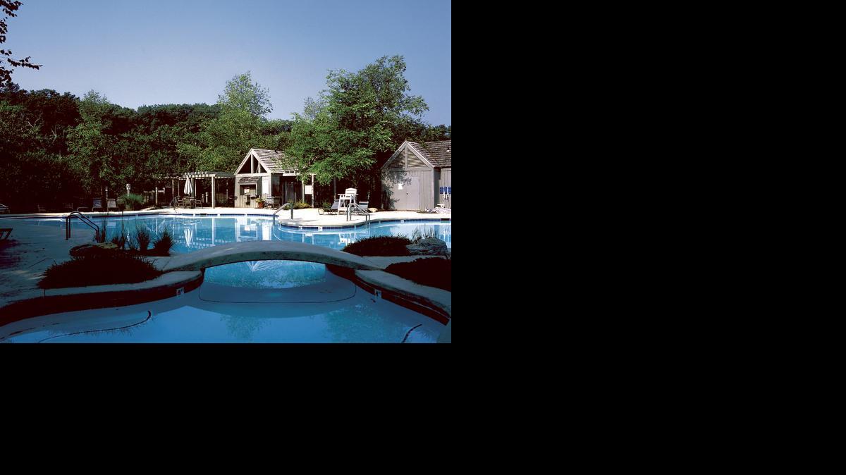 
Multiple swimming pools, along with numerous other amenities, provide a feeling of being on a permanent vacation for Cedar Creek residents. 
