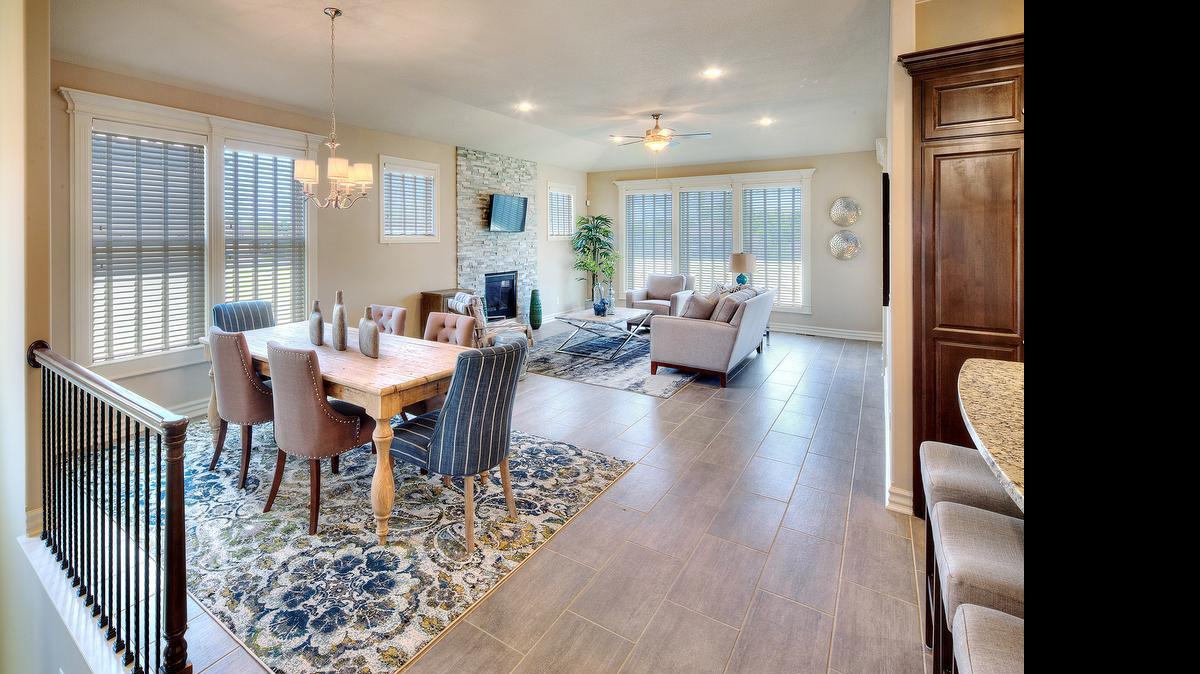 
The family-friendly Parkwood at Stoney Creek neighborhood has several move-in ready homes including two-story, 1
1/2-story, reverse 1
1/2-story and ranch plans. 

