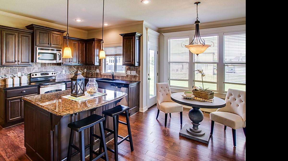 
Hunt Midwest Residential has homes available in Running Horse, The Reserve at Riverstone, Staley Hills, Benson Place and Woodneath Farms. 

