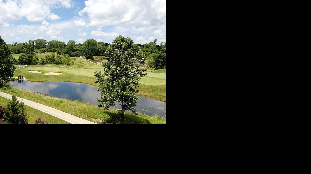 
Homes at Cottonwood Canyon overlook The Golf Club of Kansas. The community is in a secluded setting just west of Interstate 435 on 95th Street/Prairie Star Parkway in Lenexa.
