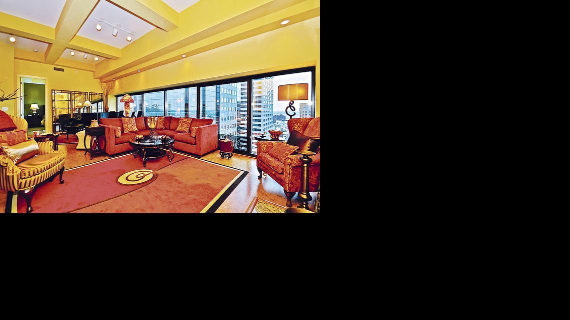 
The penthouse at Wallstreet Tower allows the residents to walk to numerous downtown events, concerts and restaurants.
