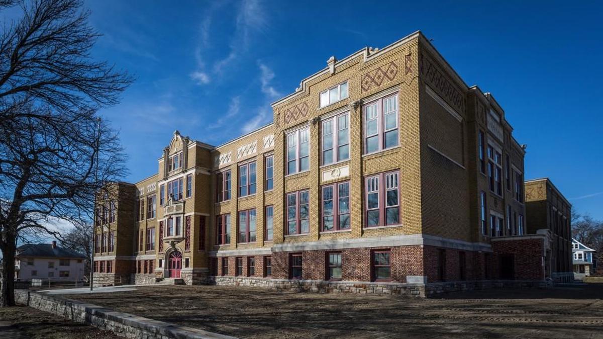 Sunflower Development Group has converted Faxon Elementary School into the new Faxon School Apartments, a 46-unit senior living complex at 3710 Paseo Blvd., in Kansas City.