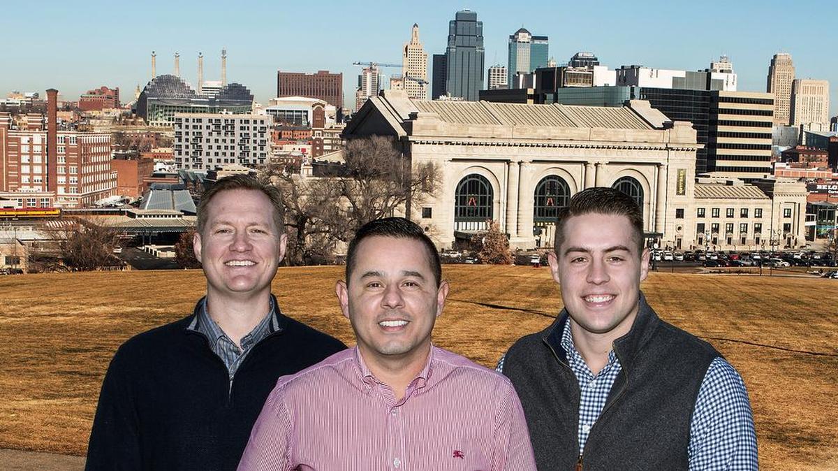 Andy Lightfoot, Nick Barela and Brooks Mosier of KC Property Group, local Kansas City direct cash house buyers.