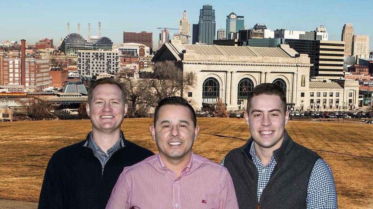 Andy Lightfoot, Nick Barela and Brooks Mosier of KC Property Group, local Kansas City direct cash house buyers.