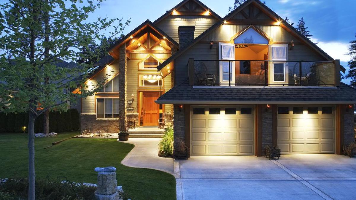 Consider adding simple outdoor lighting to your landscaping or walkways for some extra curb appeal.