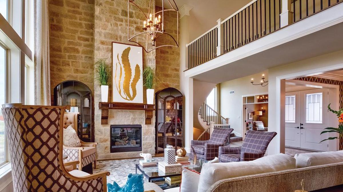 
Coming soon to Colton is the spacious, two-story, four-bedroom Chesapeake floor plan, which includes a dramatic stone fireplace anchoring the two-story great room.

