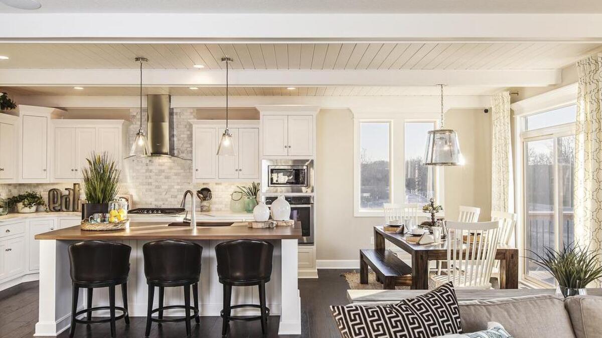 Two finished homes are open to tour in Shoal Creek Valley — a ranch home in The Greens neighborhood and a two-story home in The Enclave neighborhood.