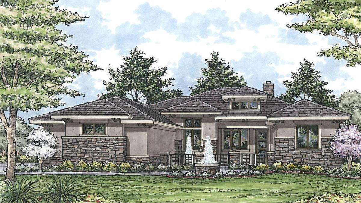 
J.S. Robinson Fine Homes’ entry on the Artisan Home Tour is a reverse 1
1/2-story home in Overland Park, Tour No. 8 at 16101 Century St. 
