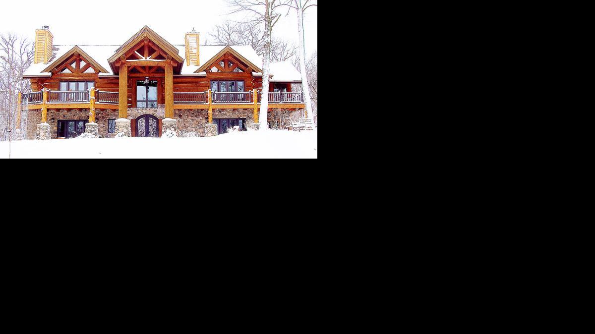 
This distinctive, one-of-a-kind log home at 719 N. 1851 Diagonal Road, Lecompton, is for sale, listed at $1,275,000. 
